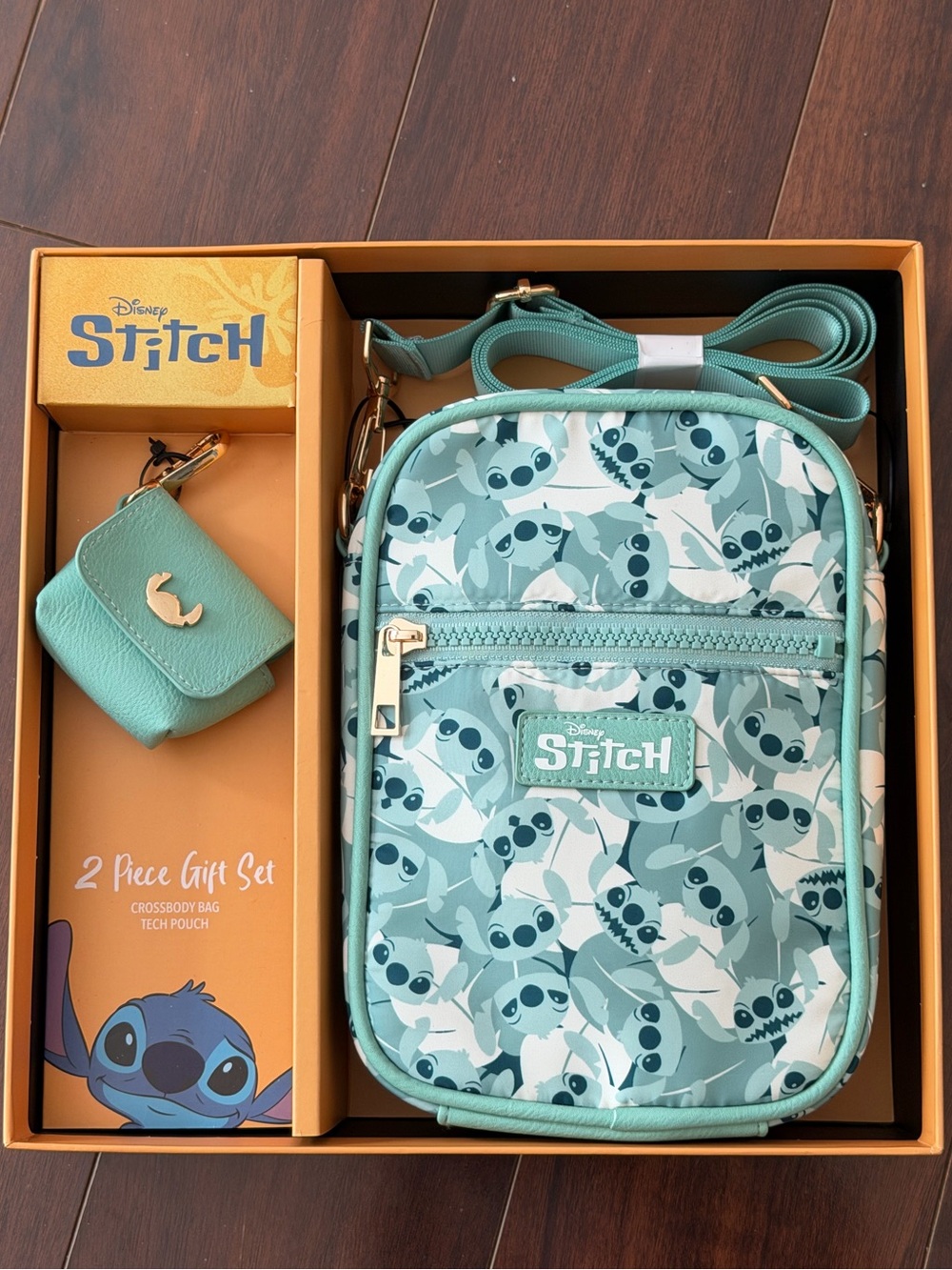 NIB - Disney Stitch Crossbody Bag & Tech Pouch Gift Set